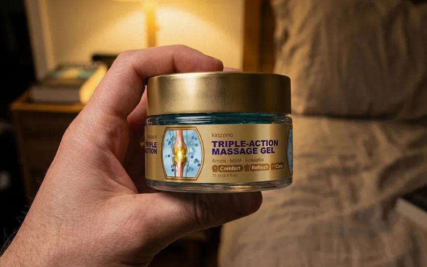 Gel de massagem de ação tripla Kinzeno